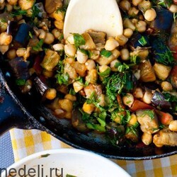 Нут с баклажанами  | Меню недели