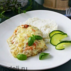 Свинина в духовке с помидорами и сыром | Меню недели