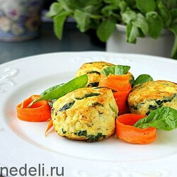 Рецепт куриных котлет со шпинатом и сыром | Меню недели