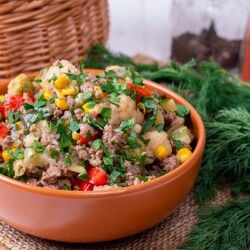 Овощное рагу с фаршем | Меню недели