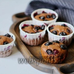 Webspoon.ru в Instagram: «ШОКОЛАДНЫЕ КЕКСЫ С ГОЛУБИКОЙ