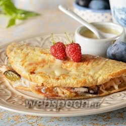 Webspoon.ru в Instagram: «ОВСЯНОБЛИН С ФРУКТАМИ И СГУЩЁННЫМ МОЛОКОМ Овсяноблин — очень популярный завтрак. Готовится он на основе овсяных хлопьев длительного…»