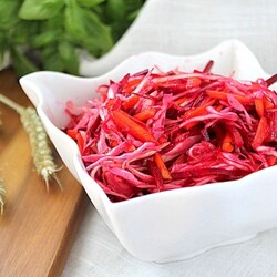 Салат с капустой и свеклой по корейски | Меню недели