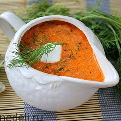 Рецепт томатно-сметанного соуса для голубцов | Меню недели