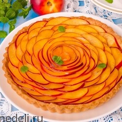 Рецепт тарта с заварным кремом и нектаринами | Меню недели