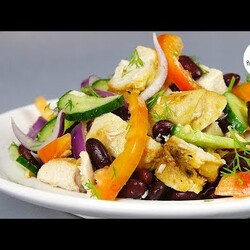 Салат МЮНХЕН с запеченной Курицей / Обалденный #салат без майонеза