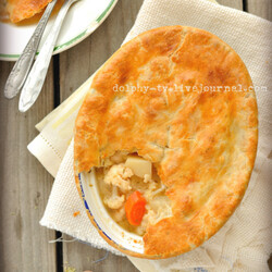 Простой пирог с курицей и овощами | Меню недели