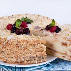 Творожный наполеон с заварным кремом  | Меню недели