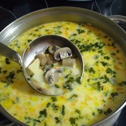 Грибной сливочный суп