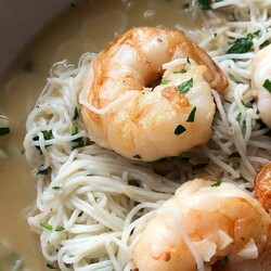 Ширатаки с креветками