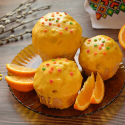 Кулич "Финский" с апельсинами и цукатами