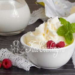 Жирные сливки из молока и масла