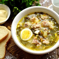 Рецепт зеленого борща пошагово с фото