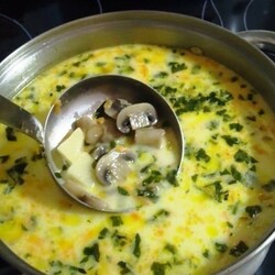 Самый вкусный грибной сливочный суп. Пошаговый рецепт