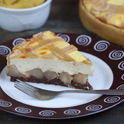 Диетический грушевый пирог с творогом - всего 116 ккал