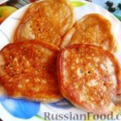 Постные картофельные оладьи (на дрожжах) на RussianFood.com