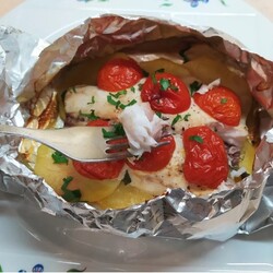 Рыба в духовке с карт.