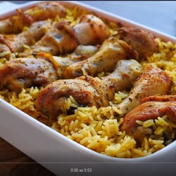 рис с курицей в духовке