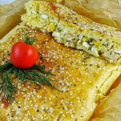 Быстрый несладкий пирог