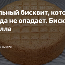 Идеальный бисквит, который никогда не опадает. Бисквит Кастелла