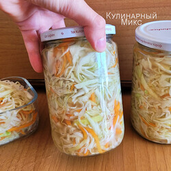 Капуста маринованная за час