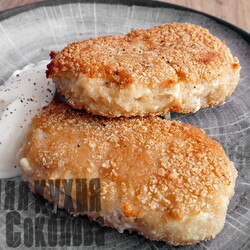 Рыбные котлеты. Сало