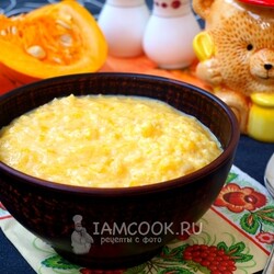 Рисовая каша с тыквой на молоке — рецепт с фото