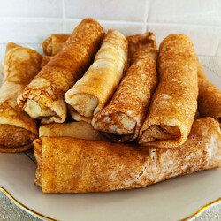 Блинчики с селёдкой