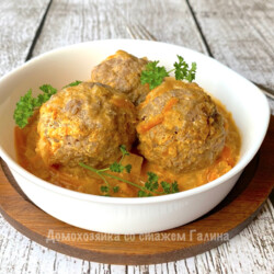 Фрикадельки из куриных желудков