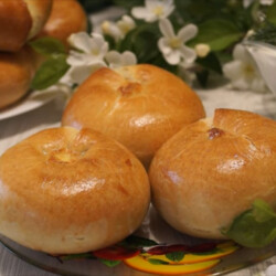 Бесподобные слоистые пирожки с картошкой "Кныш": с тонким тестом (Без дрожжей) и с большим количеством начинки из картофеля.