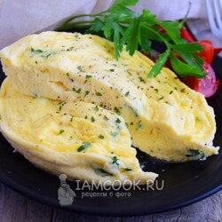 Паровой омлет в микроволновке — рецепт с фото