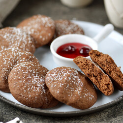 Шоколадное печенье в микроволновке — рецепт с фото