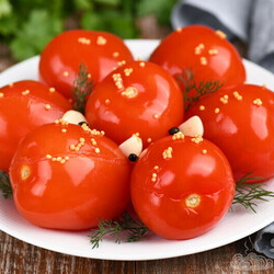 Такие помидоры готовлю круглый год. Ядреные, без уксуса и всего 10 минут на подготовку