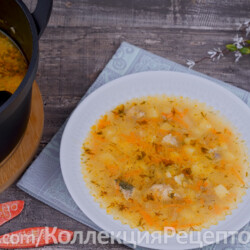 Суп из консервы (горбуша)