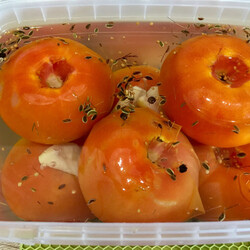 Квашеные помидоры за 2 дня (делаю в контейнере, а похожи на бочковые)