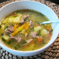 Полу пюре. Суп с индейкой