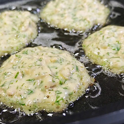 Оладьи с куриным фаршем