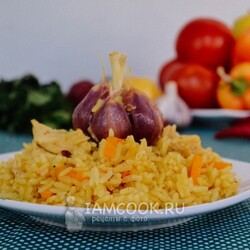 Плов с куриной грудкой — рецепт с фото