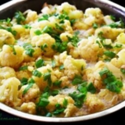 Цветная капуста, тушеная в сметане