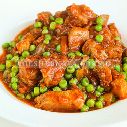 Свинина с горошком