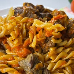 Макароны с мясом