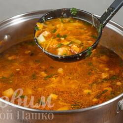 Быстрый суп с грудинкой