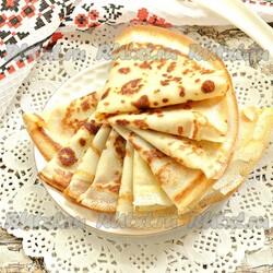 Бархатные блинчики на молоке с кипятком