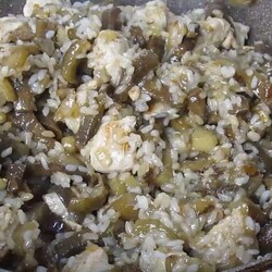 Плов с индейкой и баклажанами