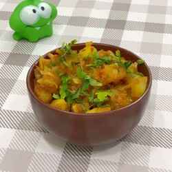 Капуста тушёная с картошкой