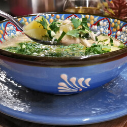 Луковый куриный суп