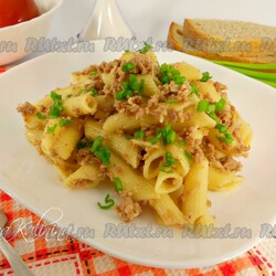 Макароны по-флотски с мясом