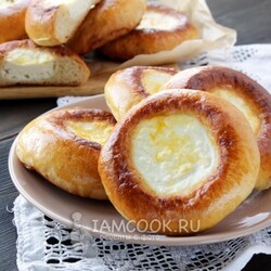 Шаньги с творогом — рецепт с фото