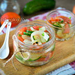 Салат Балатонский на зиму с огурцами