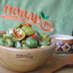 Зеленые помидоры без закатки - пошаговый рецепт с фото на Повар.ру